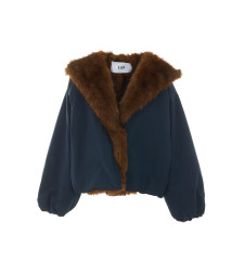 [Eleh] Fur Jacket FW26 0126BLU