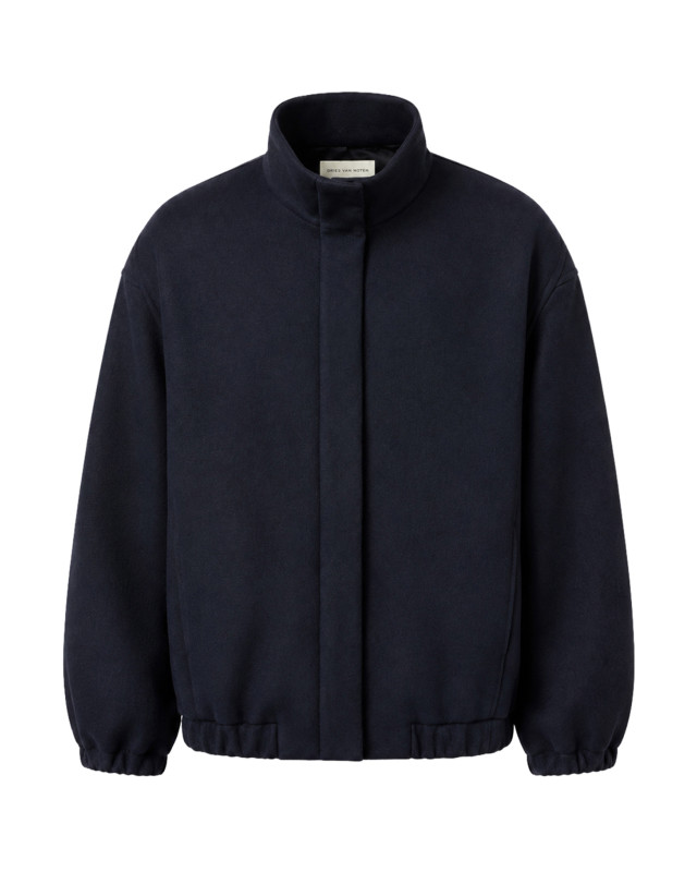 [DRIES VAN NOTEN] Bomber jacket FW26 2620105124216509 NAVY