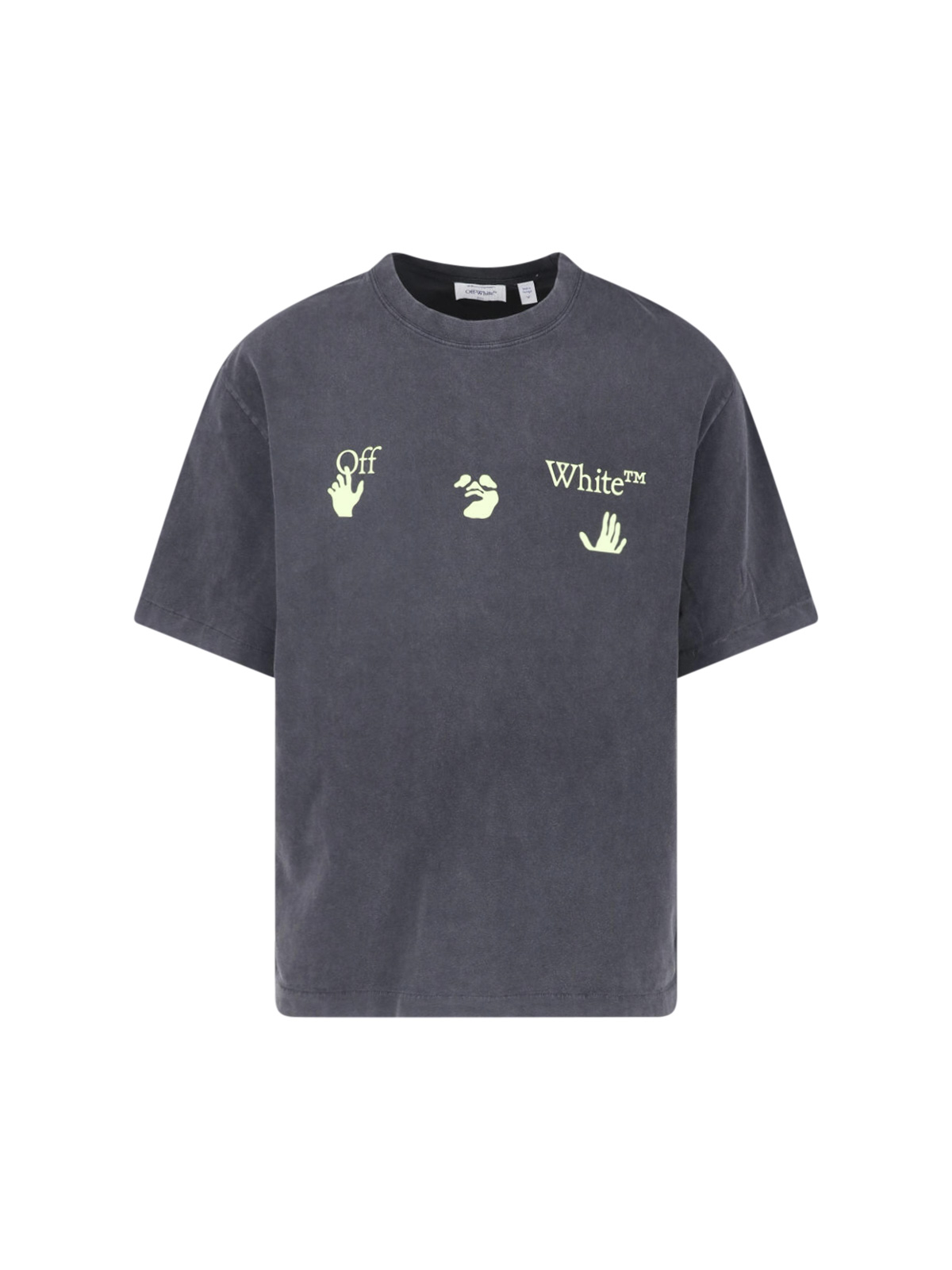 [Off-White] T-shirts Short Sleeve FW26 44MAA120F26J019001VINTAGE BLACK
