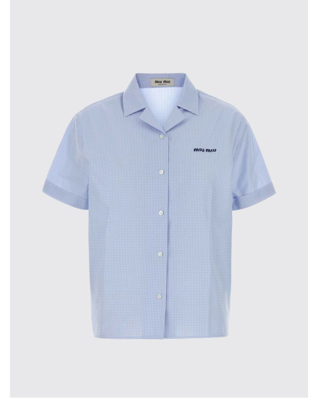 [Miu Miu] Shirts Short Sleeve FW26 MK2048SOOO197I F0UB3