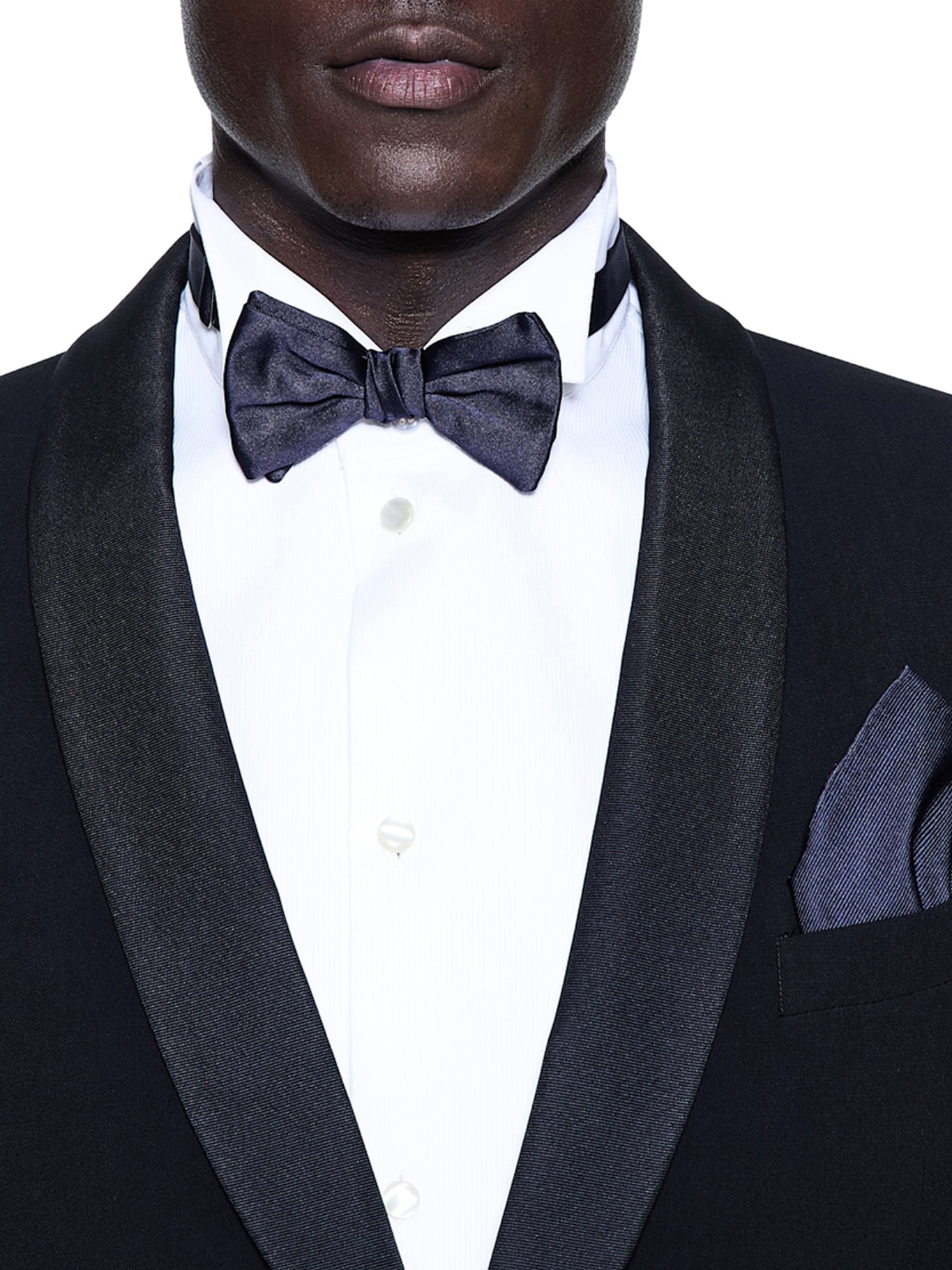 [Giorgio Armani] Tie FW26 3600308P99900036 DARK BLUE NIGHT BLUE
