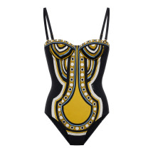 [La Double J] Monokini FW26 SWI0097LYC009SAC02BL01 BLACK
