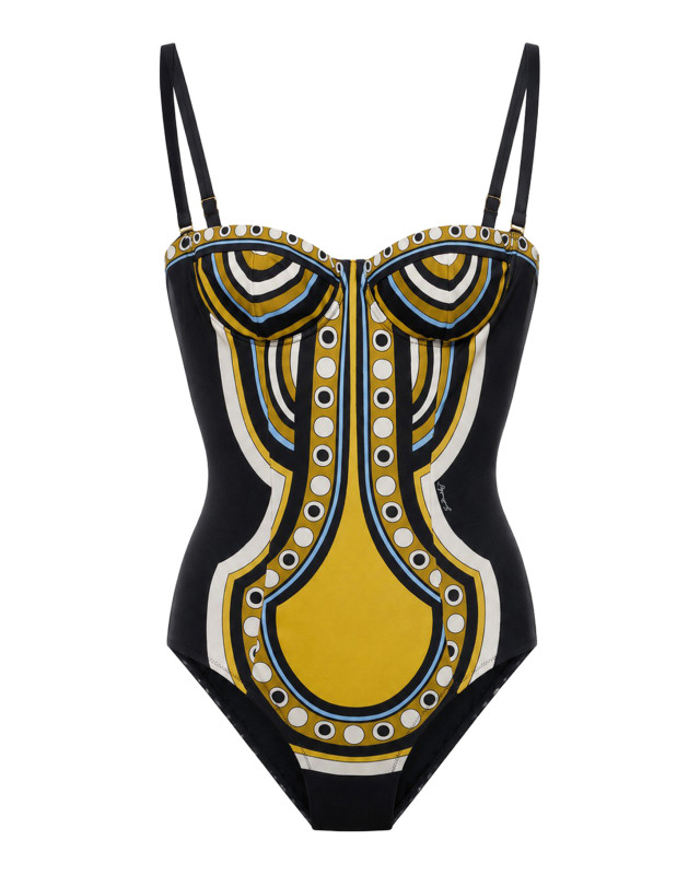 [La Double J] Monokini FW26 SWI0097LYC009SAC02BL01 BLACK