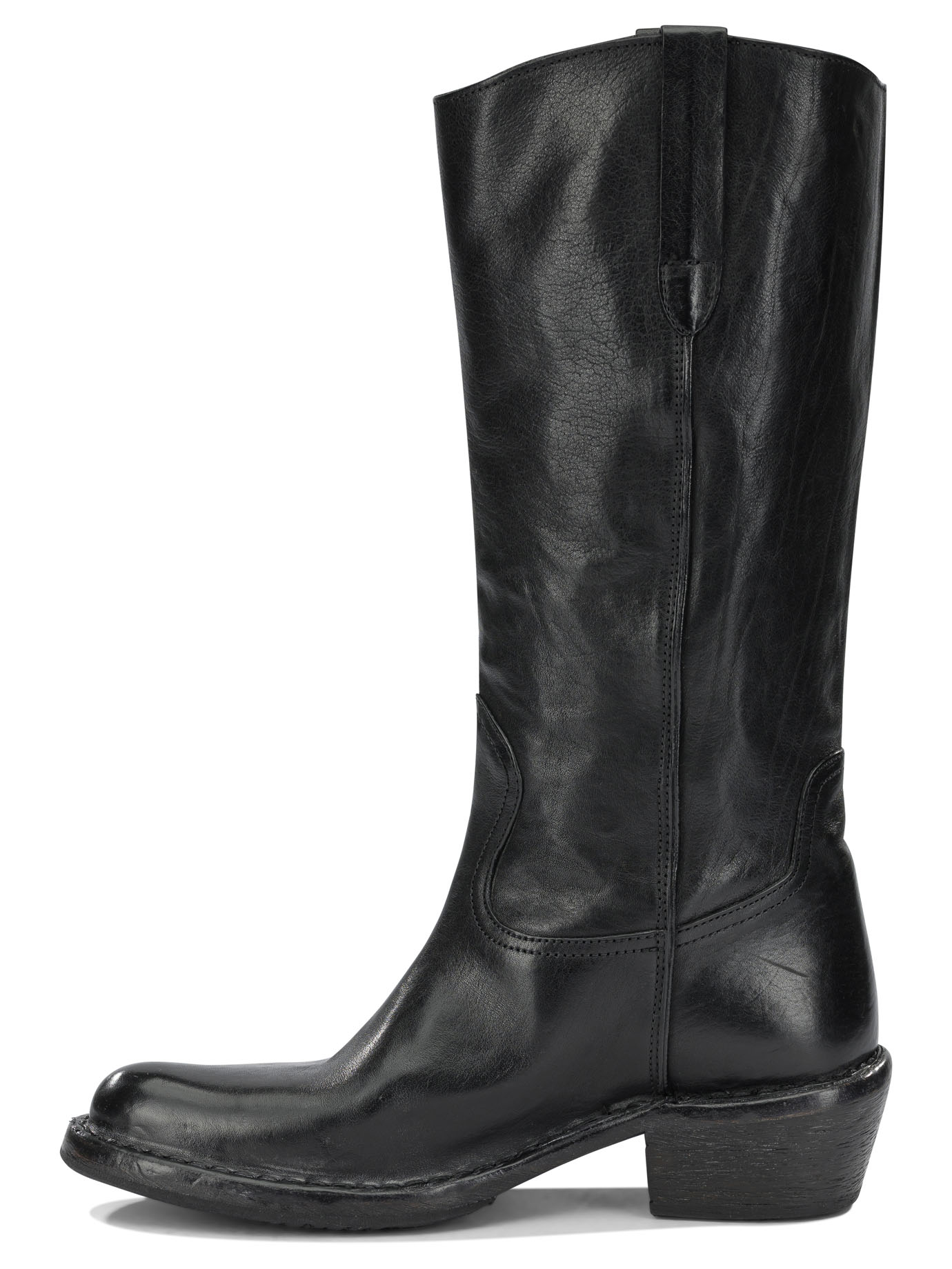 [Moma] Long Boots FW26 74505DALLASNERO