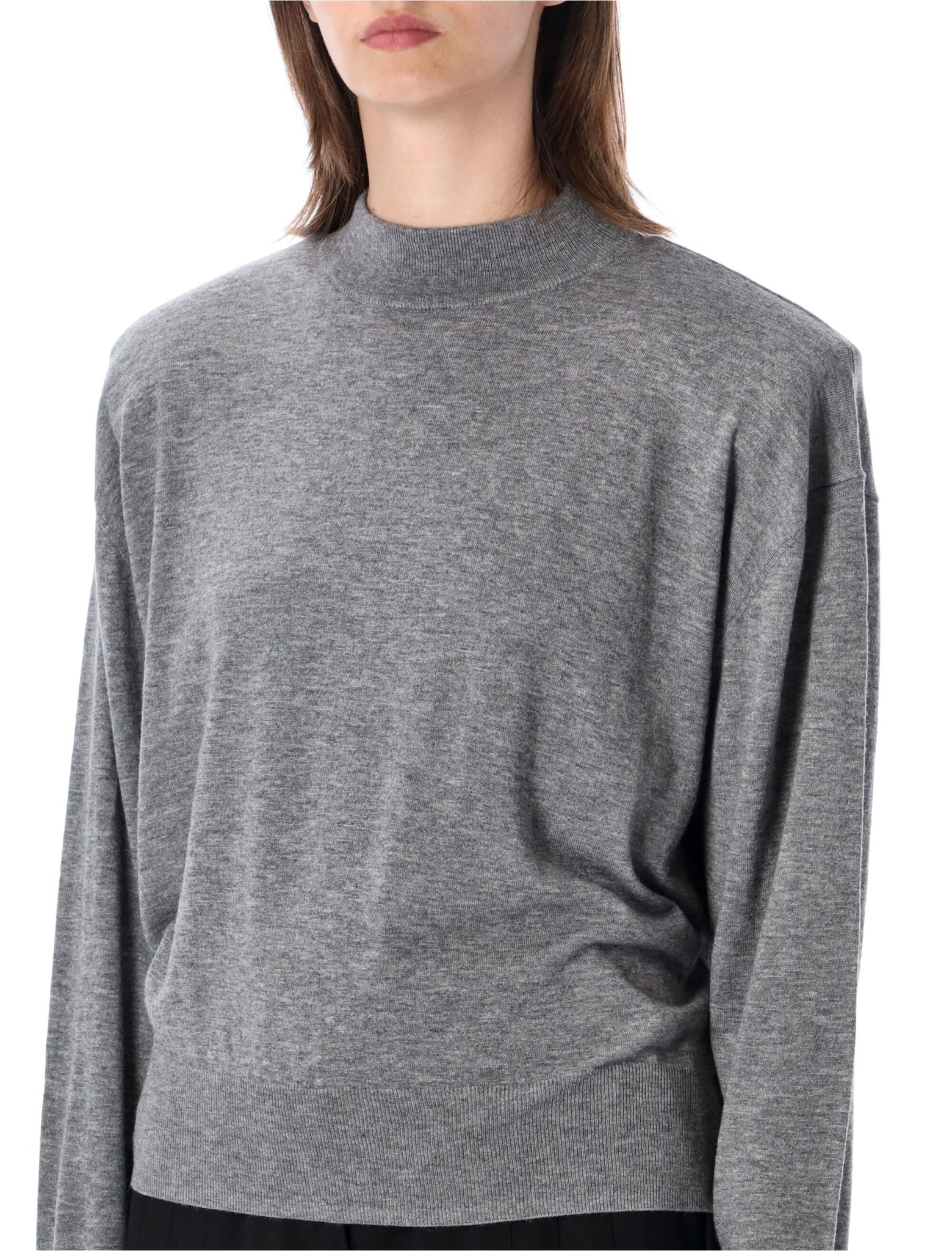 [THE FRANKIE SHOP] Knitwear FW26 KNFS22791107LIGHT GREY