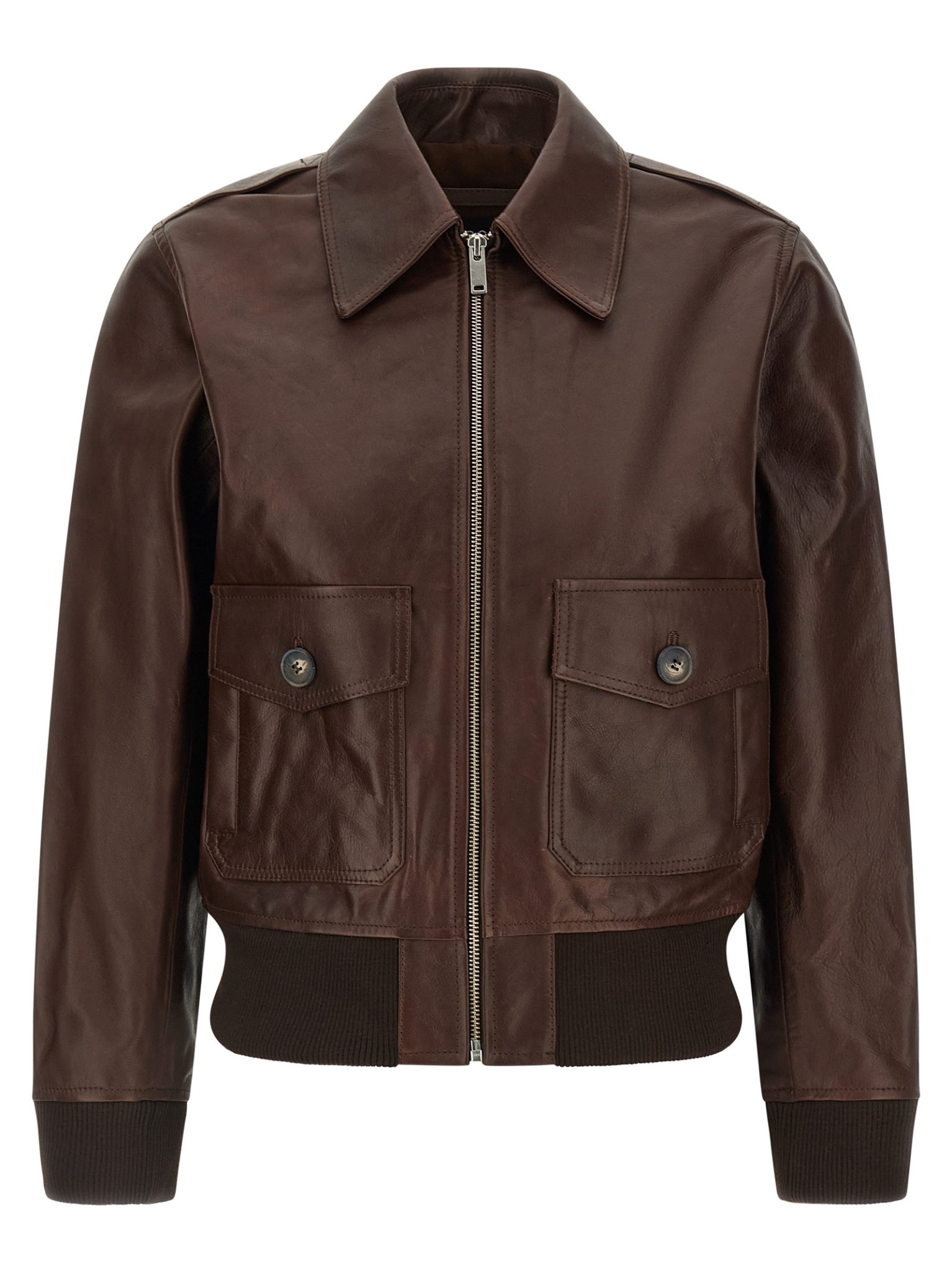 [A.P.C.] Leather Jacket FW26 PXCDGF32052CAA