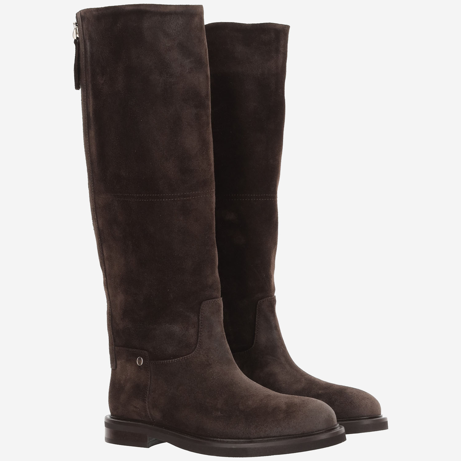 [Poeve] Ankle Boots FW26 EV01ZIPVELURTDM