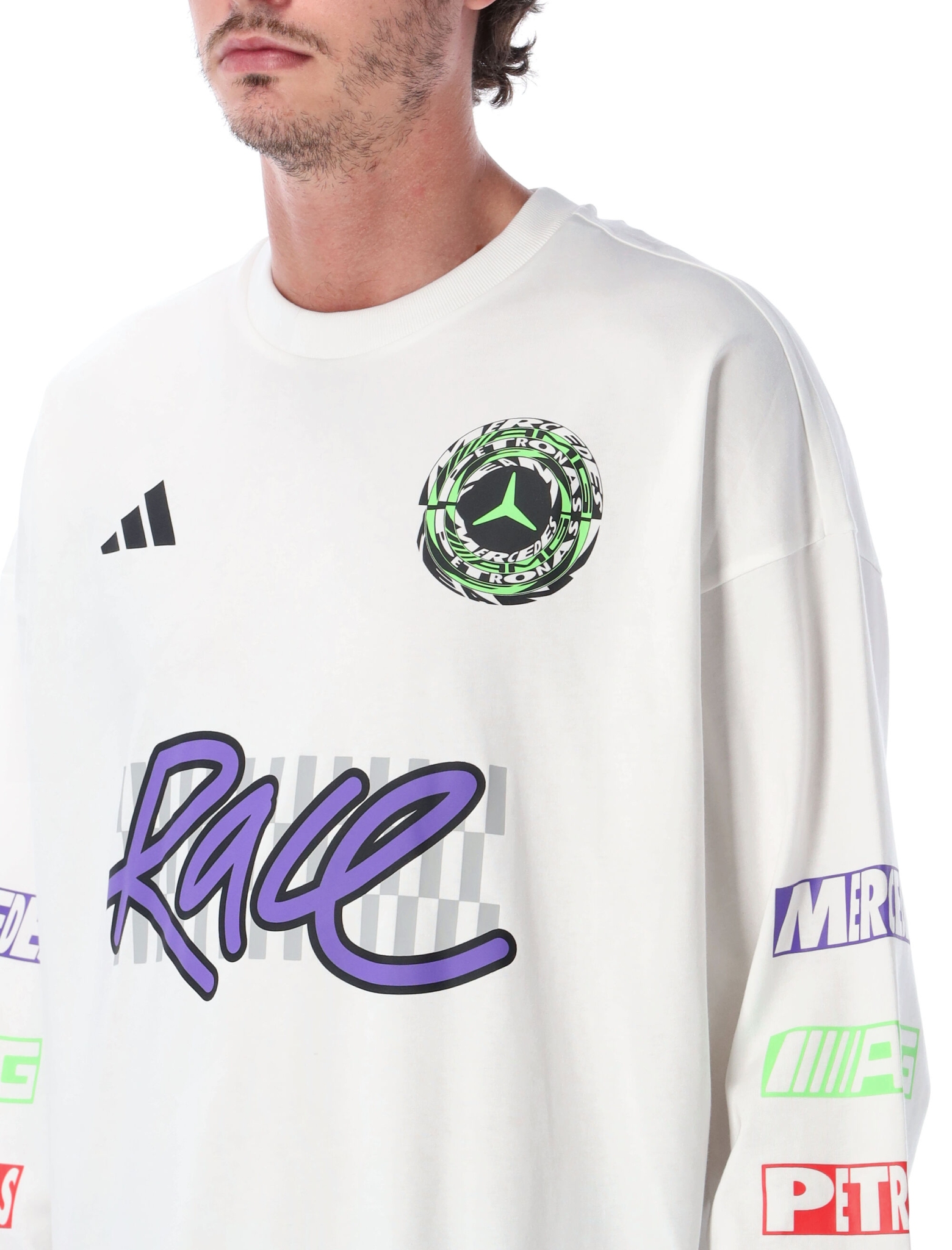 [ADIDAS ORIGINALS] T-shirts Long Sleeve FW26 IB7006WHITE