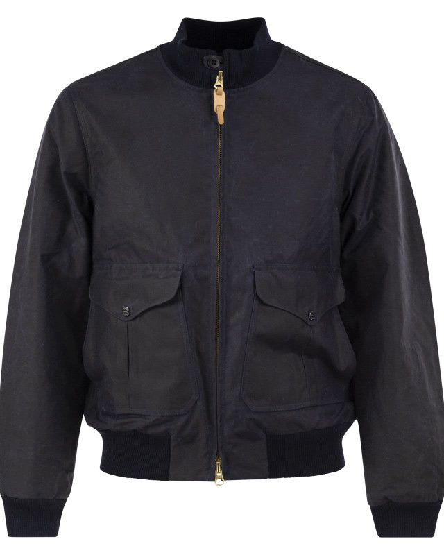[Manifattura Ceccarelli] Bomber Jacket FW26 7072WX NAVY