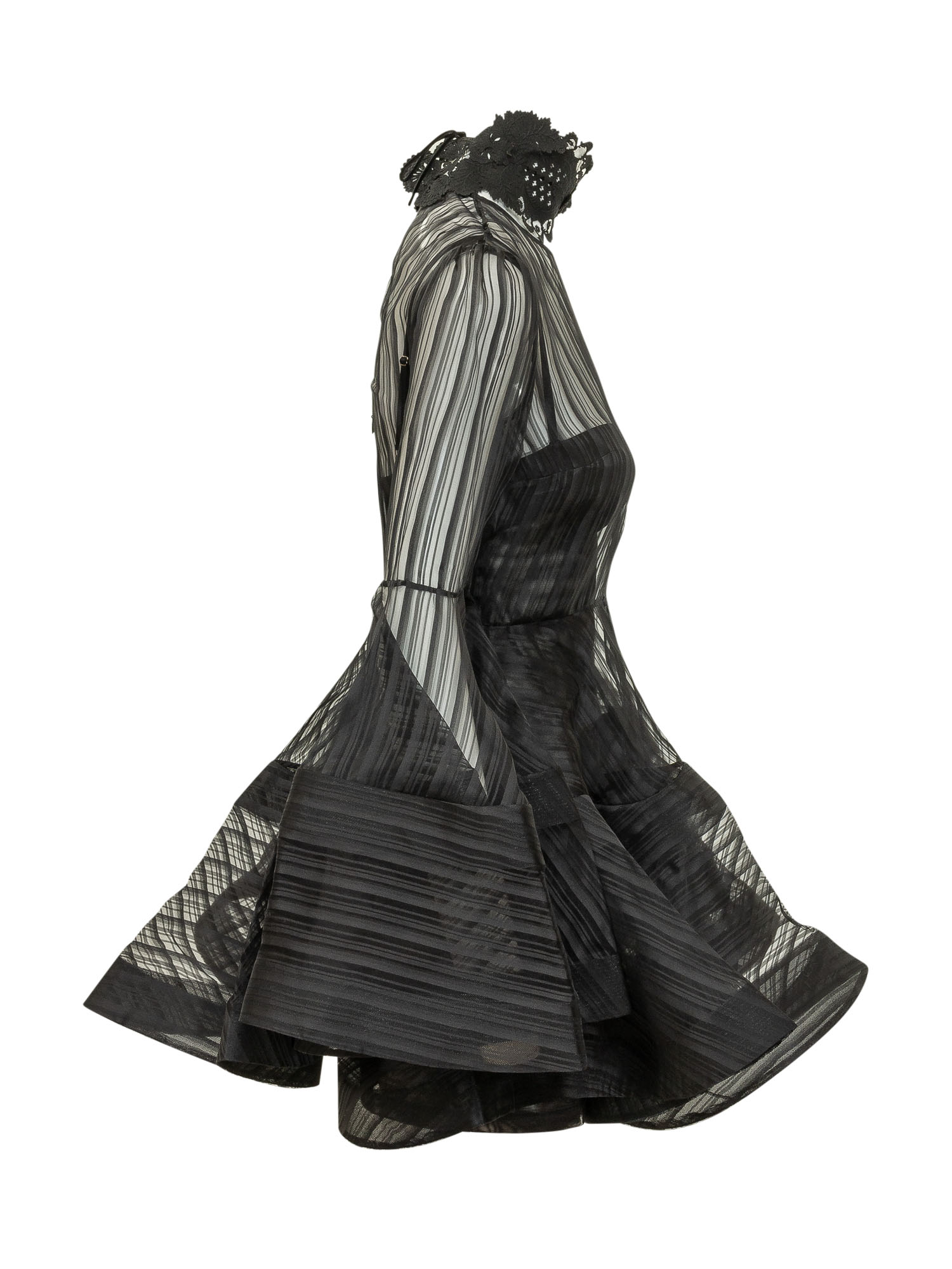 [Zimmermann] Long sleeve dress FW26 0250DF261 BLK