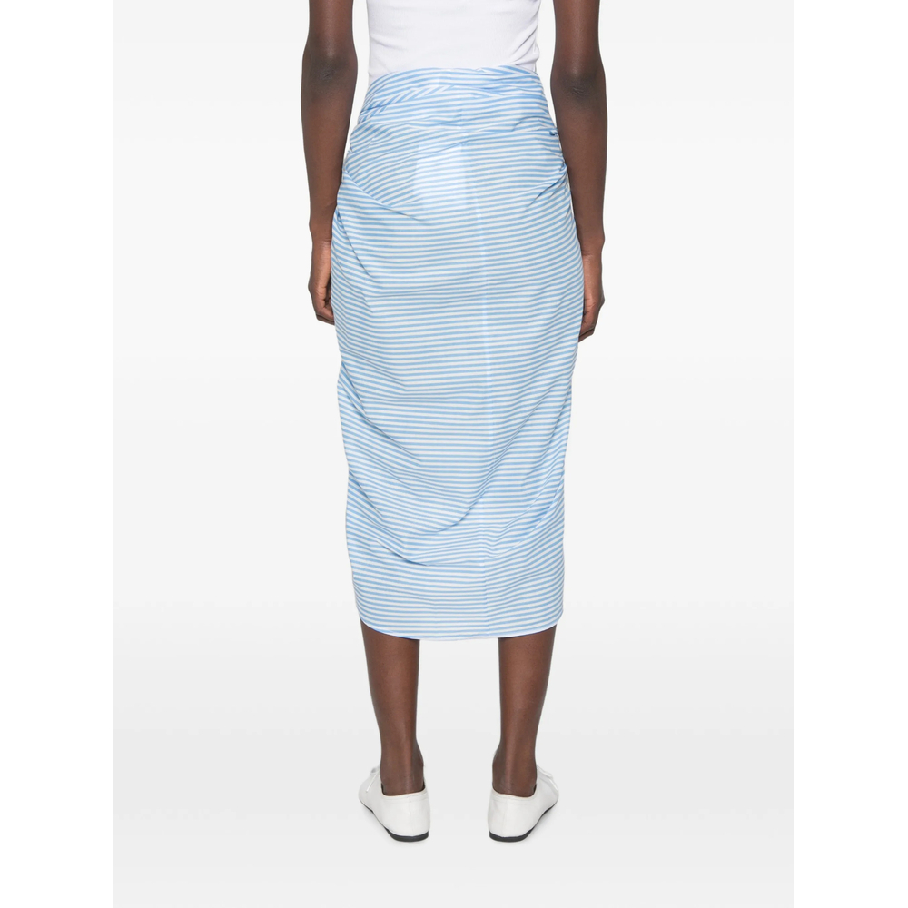 [THE FRANKIE SHOP] Long skirt FW26 THIRA WRAP  BLUWH