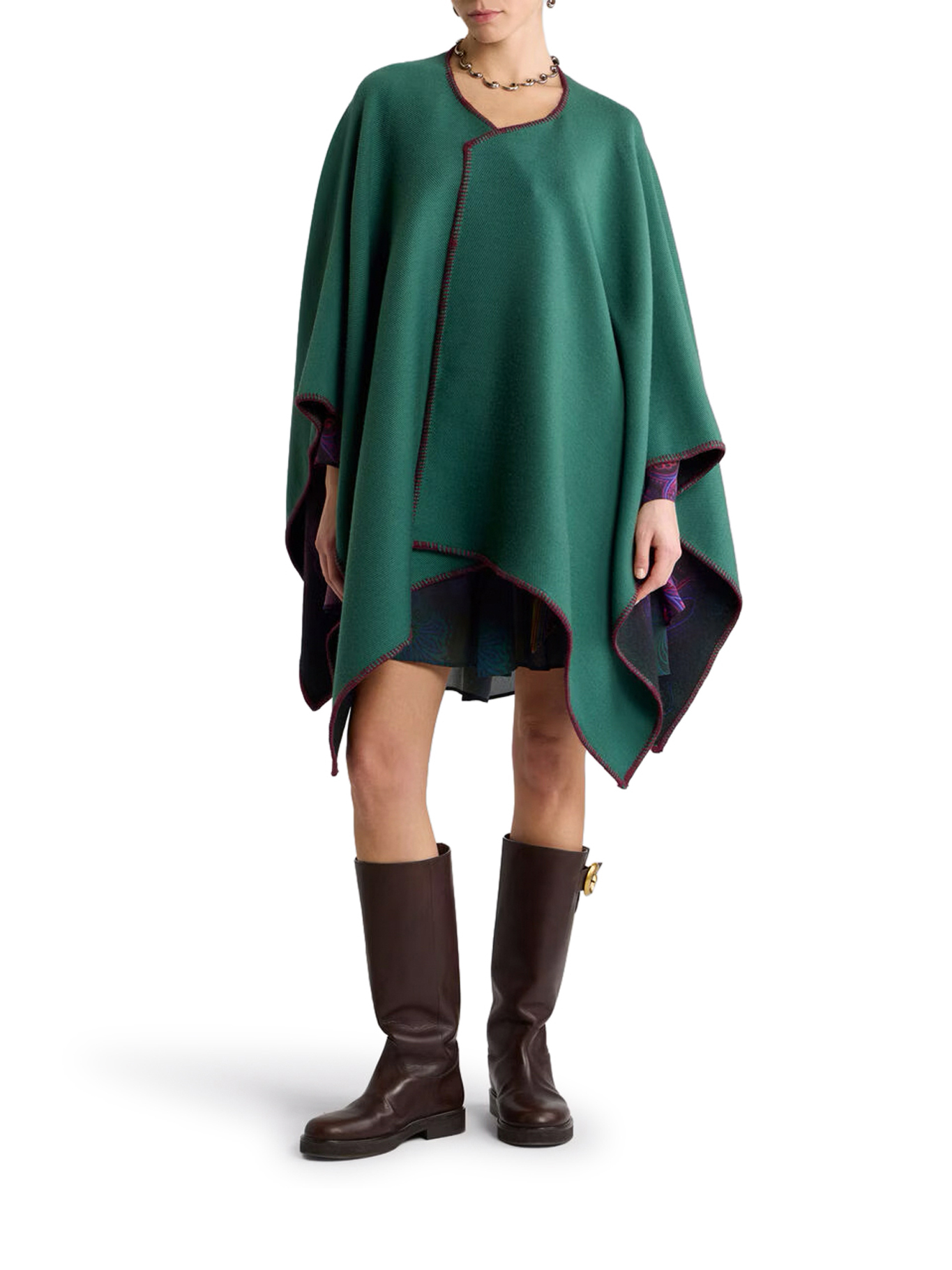 [Etro] Cape FW26 WRBD0029AK14OX0893 GREEN