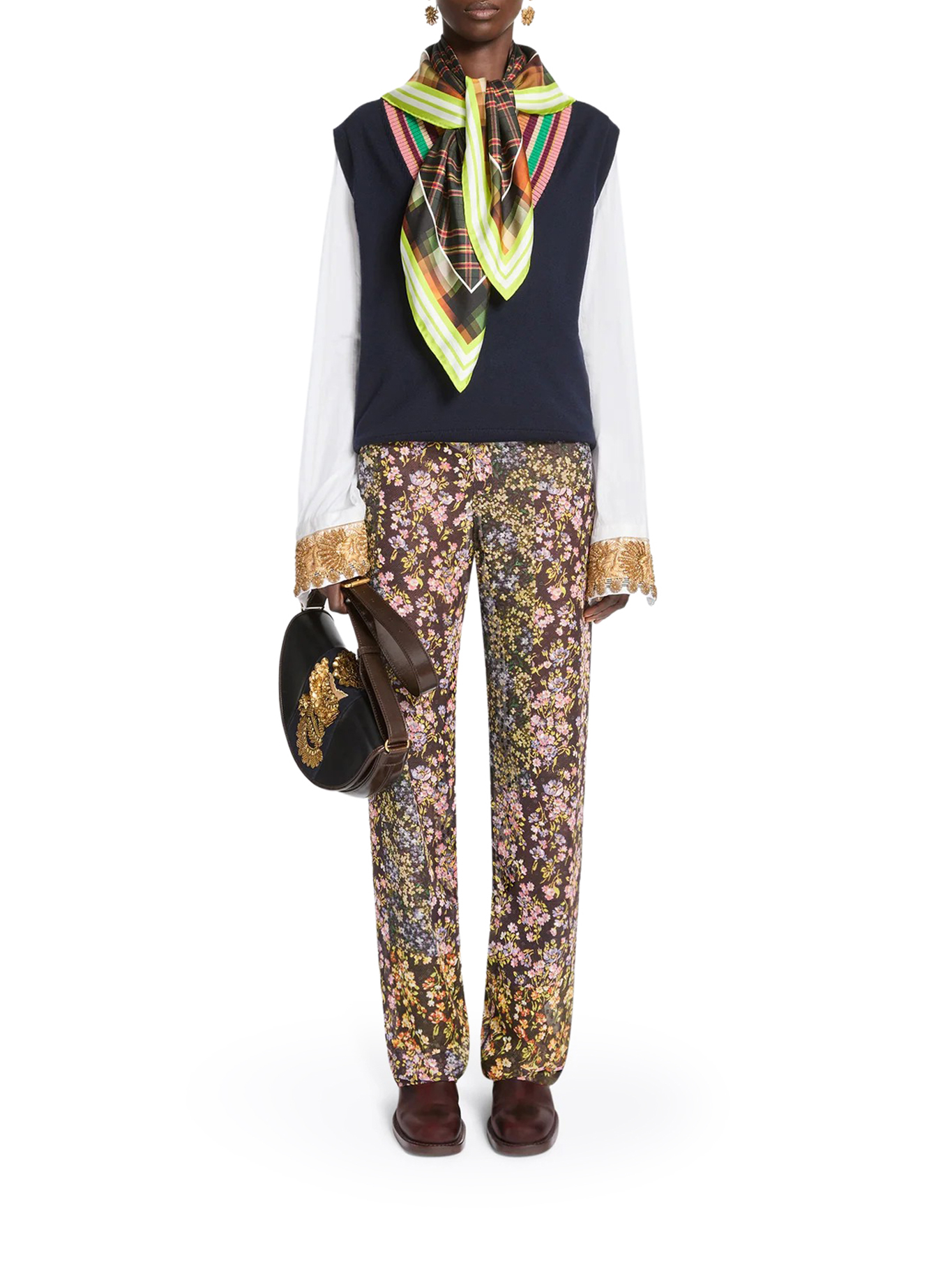 [DRIES VAN NOTEN] Scarf FW26 2620113024139211 NEON YELLOW