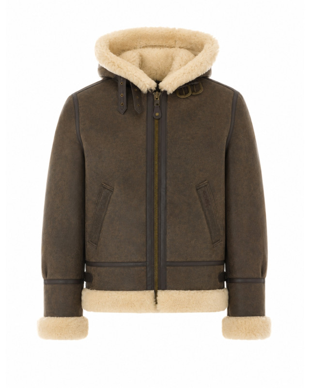 [SCHOTT N.Y.C.] Mouton jacket FW26 LC1259HBROWN