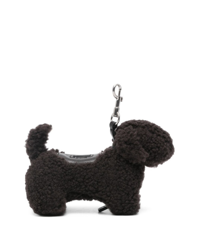 [Anya Hindmarch] Keyring FW26 208024CHOCOLATE