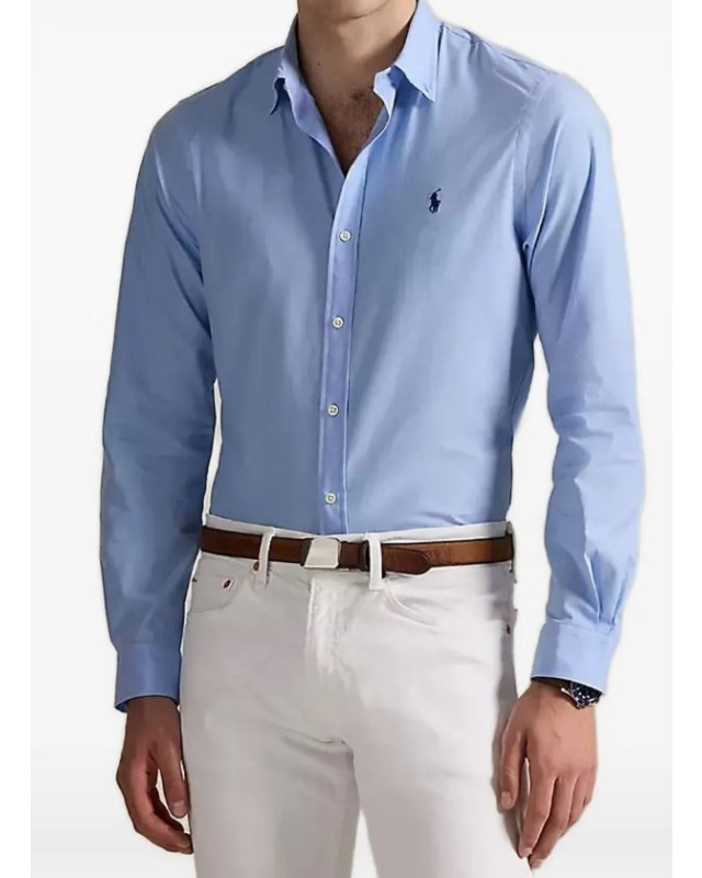 [Polo Ralph Lauren] Shirts Long Sleeve CO 710929348009-AUSTINBLUE