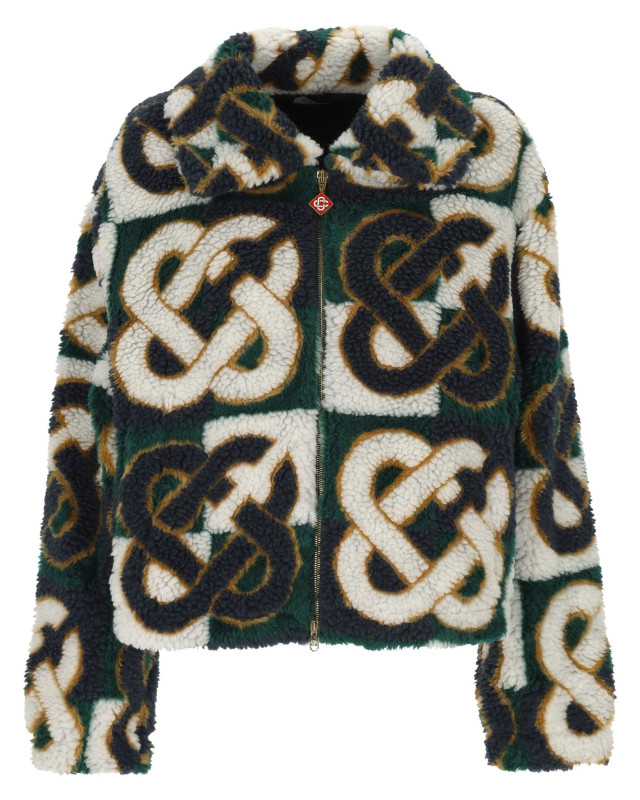 [Casablanca] Fleece FW26 WPF26JK54201CASABLANCA MONOGRAM
