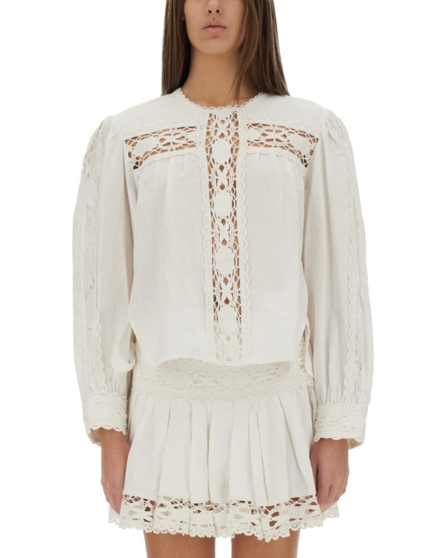 [Marant Etoile] Blouse SS25 HT0581FA_C1J14E20WH