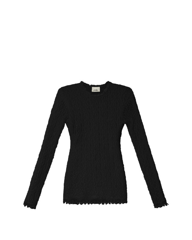 [Isabel Marant] T-shirts Long Sleeve FW26 HT0926FAD3J17I01BK