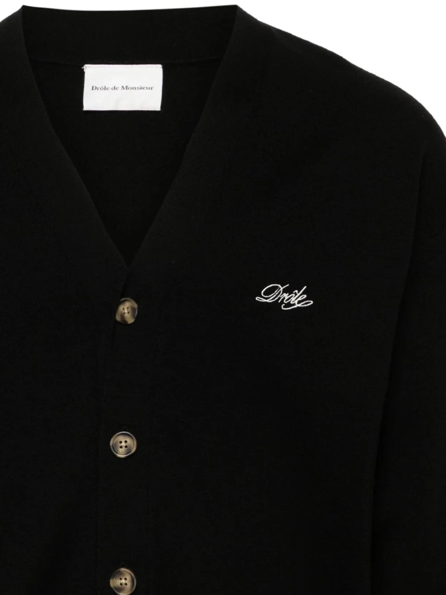 [DROLE DE MONSIEUR] Cardigan FW26 PERMCA123WO007BL