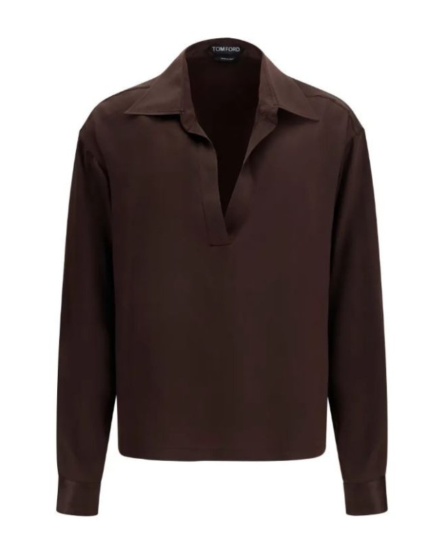 [Tom Ford] Shirts Long Sleeve FW26 TS2144FAX1720-EDB