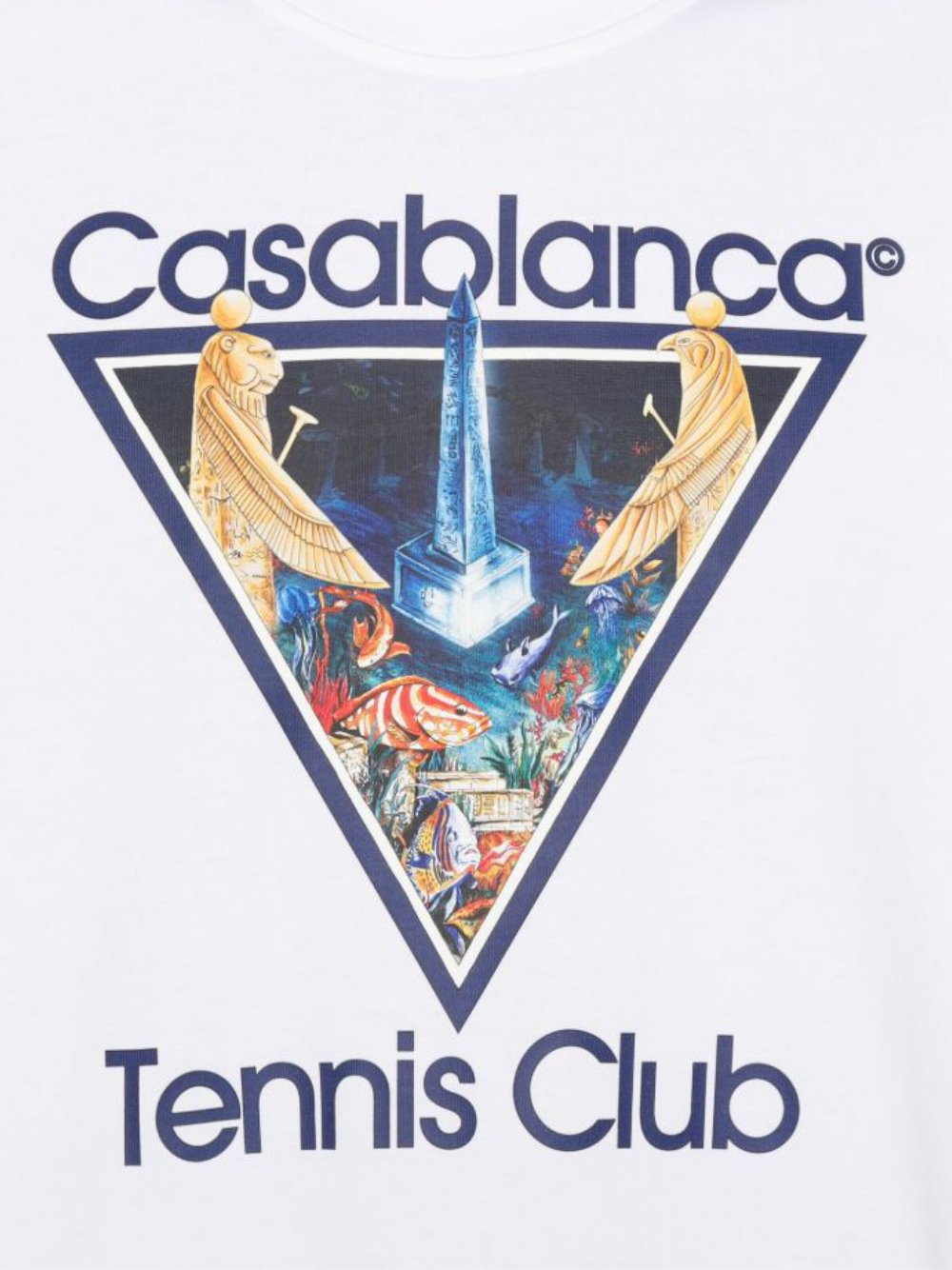 [Casablanca] T-shirts Short Sleeve FW26 MAW26JTS00108MONDE PERDU TENNIS CLUB ICON