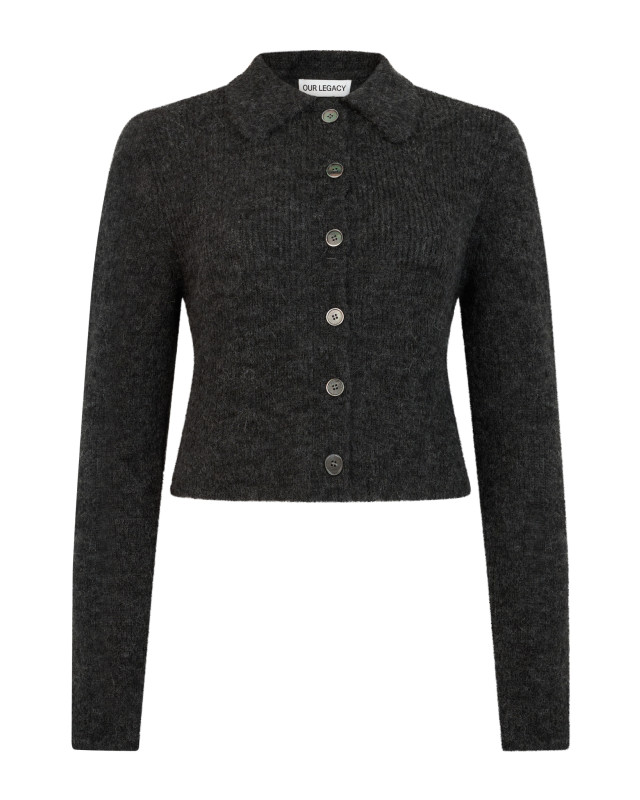 [Our Legacy] Cardigan FW26 W2263MCM_CHARCOALMELANGEFUZZYALPACA