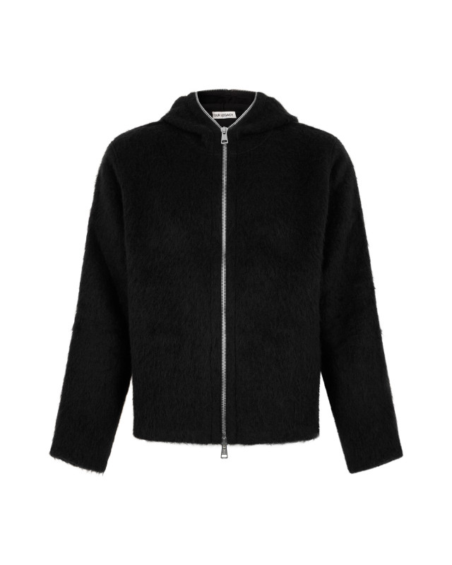 [Our Legacy] Zip Up FW26 M4243FBH_BLACKHAIRYWOOL