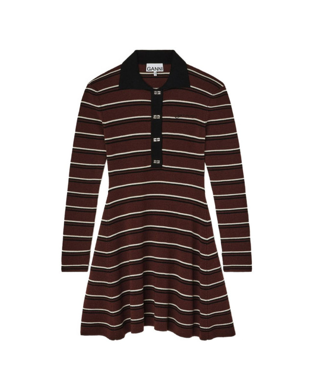 [GANNI] Long sleeve dress FW26 A1030660999