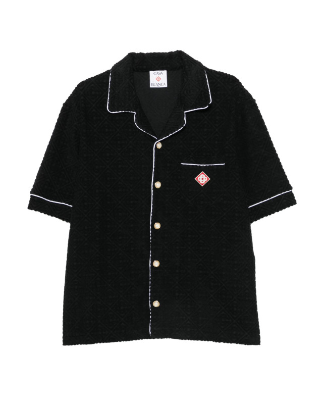 [Casablanca] Shirts Short Sleeve FW26 MPF26SH08502BLACK
