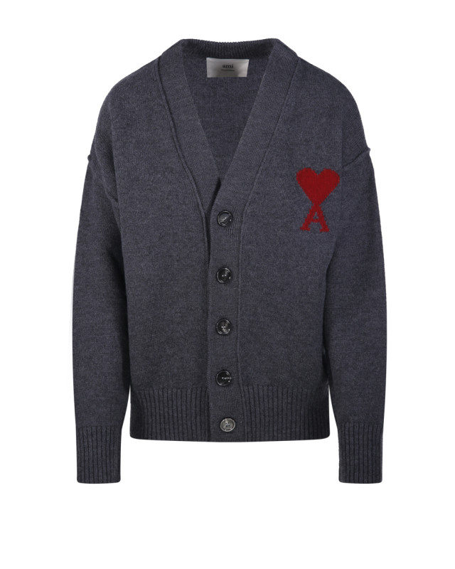 [AMI] Cardigan FW26 UKC367.018