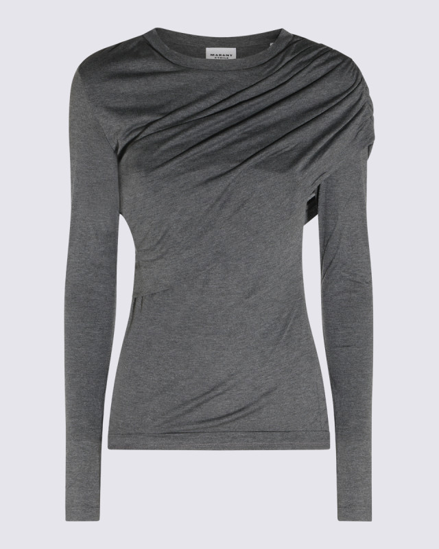 [Marant Etoile] T-shirts Long Sleeve FW26 26AHT0656FDD3K01E02GY