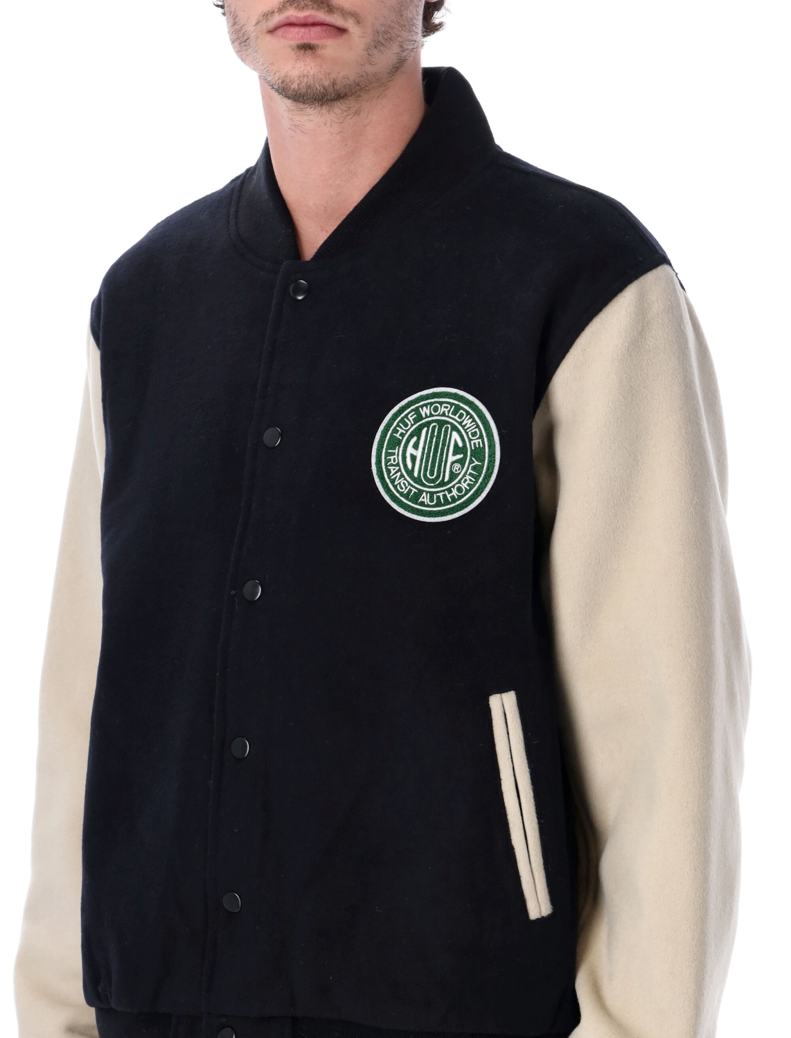 [Huf] Bomber Jacket FW25 JK00476NAVY