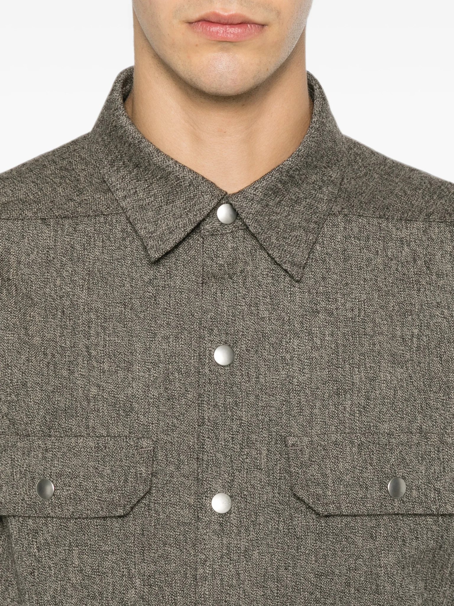 [Rick Owens] Shirts Long Sleeve FW26 RU02F4729WBI79
