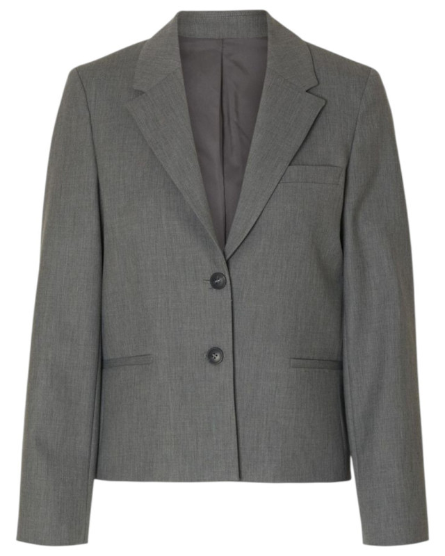 [Selected] Blazer FW25 16098162-MEDIUMGREYMELANGE