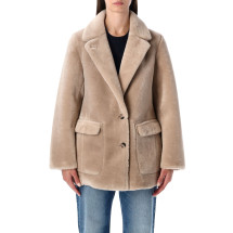 [Urbancode] Fur Jacket FW25 BJ20011TAUPE