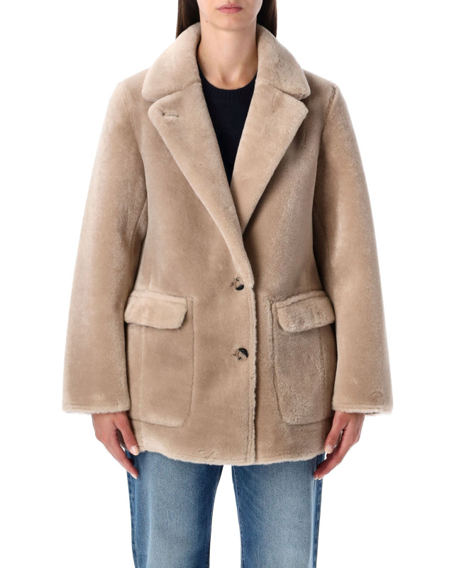 [Urbancode] Fur Jacket FW25 BJ20011TAUPE