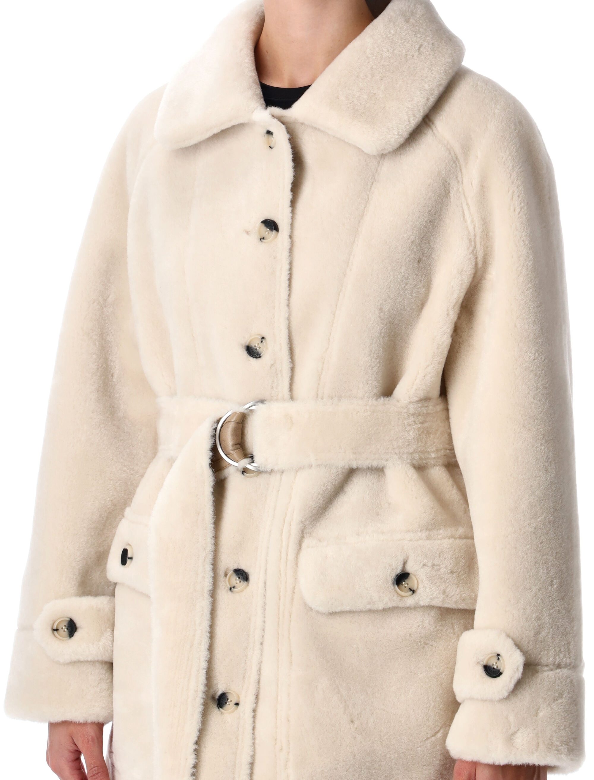 [Urbancode] Fur Jacket FW25 BJ20014RICE