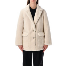 [Urbancode] Fur Jacket FW25 BJ20011RICE