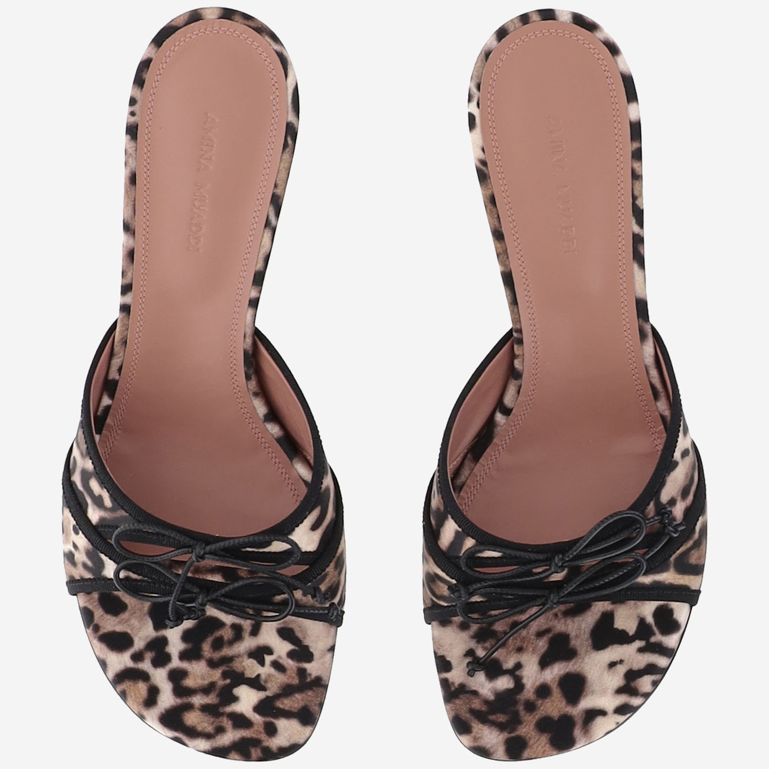 [Amina Muaddi] Pumps SS26 ELEONORASLIPPER45LEOPARDBLACK