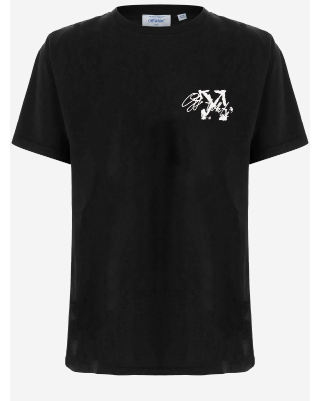 [Off-White] T-shirts Short Sleeve FW26 44MAA120F26J00J001