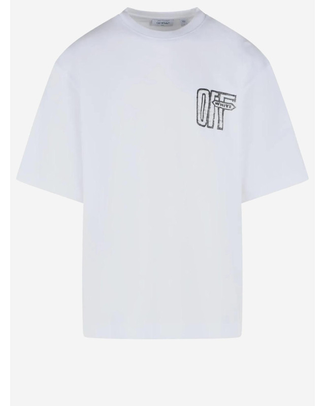 [Off-White] T-shirts Short Sleeve FW26 44MAA120F26J00Y100