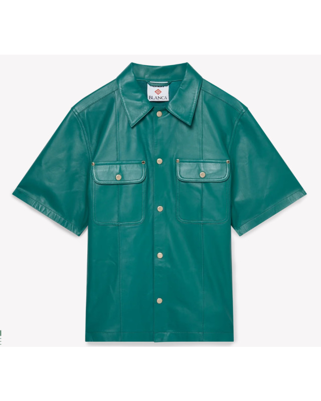 [Casablanca] Shirts Short Sleeve CO MS25SH17601-DARKGREEN