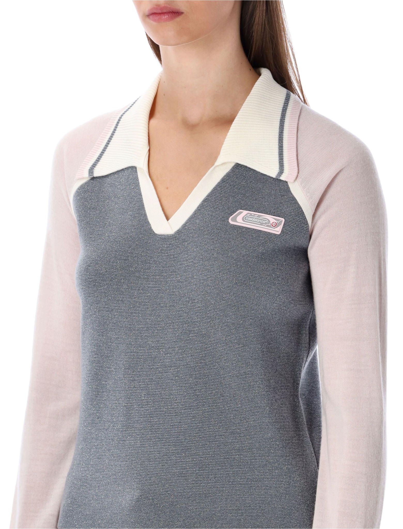 [Casablanca] Knitwear FW25 WAW25KW112701SILVER