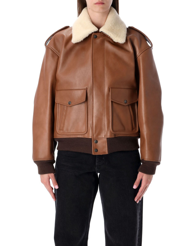 [Saint Laurent] Leather Jacket FW25 843525YCTE22146