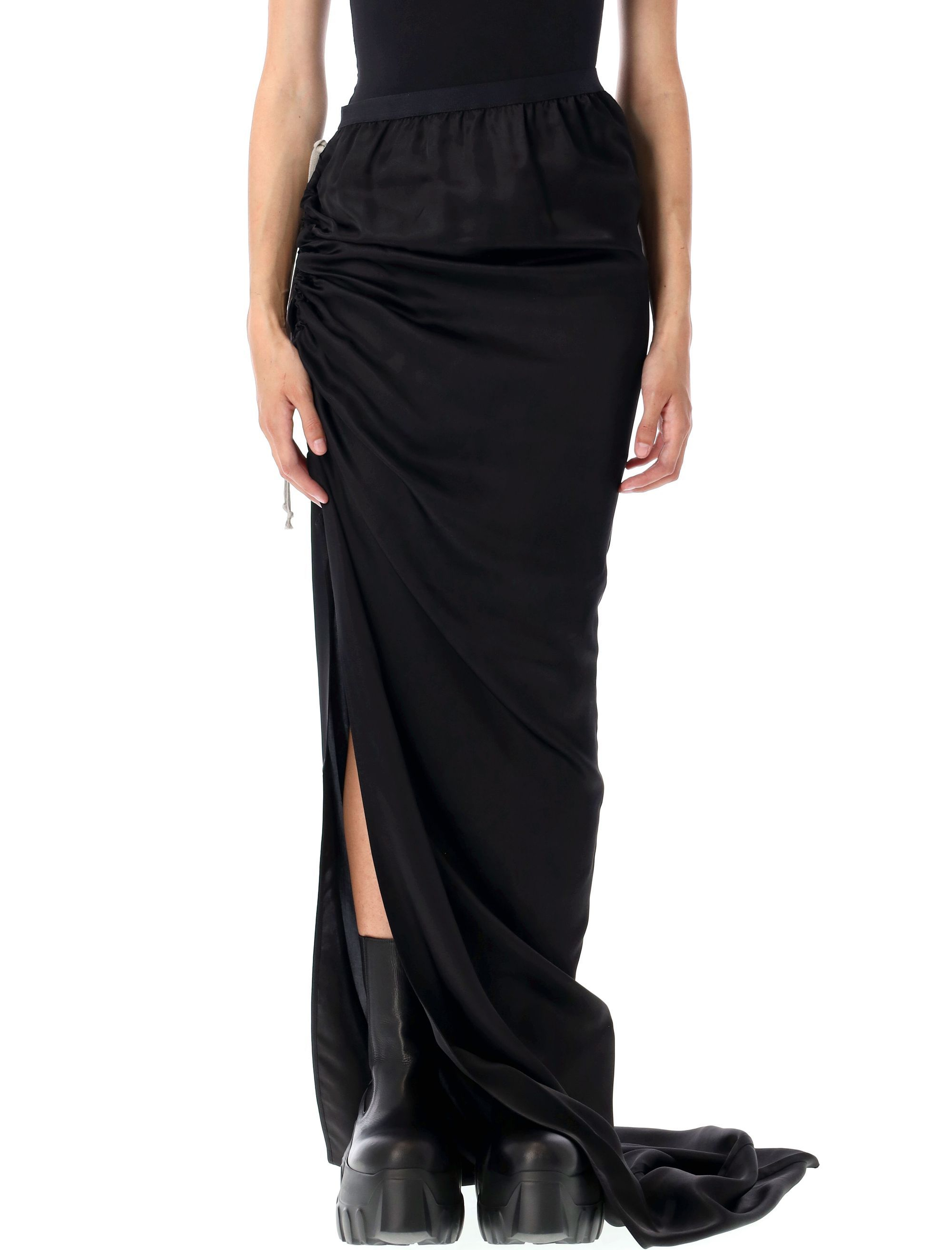 [Rick Owens] Midi skirt FW25 RP02E4359HSCH09