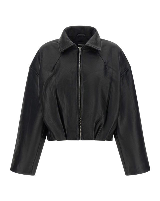 [Rotate Birger Christensen] Leather Jacket FW26 116544100100