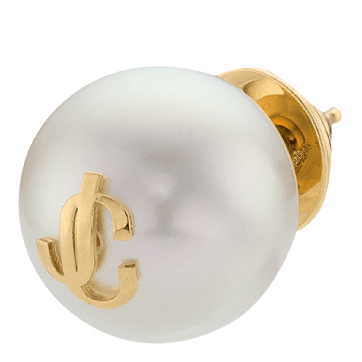 [Jimmy Choo] Earring FW26 MAXI PEARL STUDSDXQGOLD/WHITE