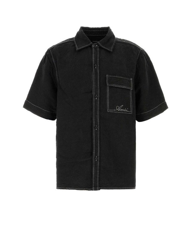 [Amiri] Shirts Short Sleeve FW26 AMTOSH1156 BLACK