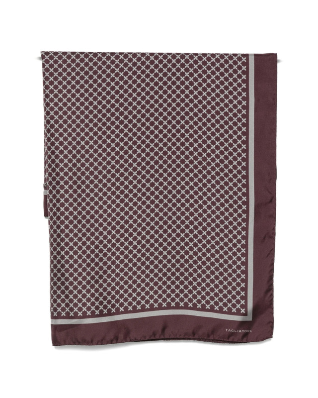 [TAGLIATORE] Scarf FW26 NTI26-02 FOULARD90 WINE